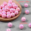 Iridescent Acrylic Round Beads for Jewelry Making (16mm, 20-Pack)