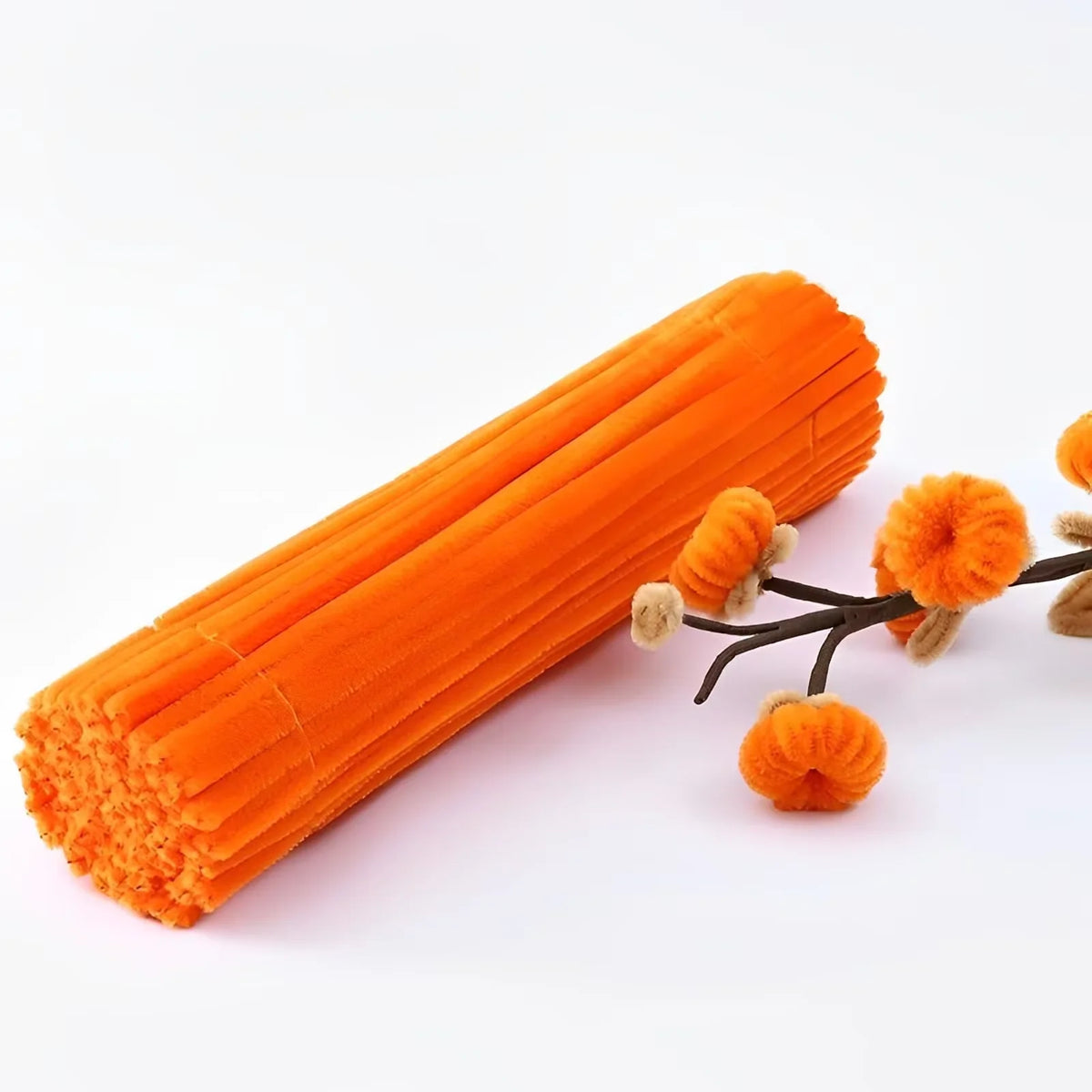 100-Piece Chenille Stem Pipe Cleaners for Crafts & Decor