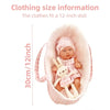 Cozy Cartoon Bear Winter Pajamas for 12-Inch Reborn Dolls