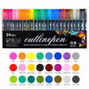 Double Line Glitter Marker Pens – Metallic Outline & Shimmer Set