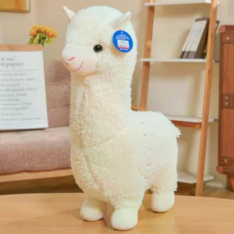 Soft Alpaca Plush Toy – 25cm Cute Three-Tone Stuffed Animal
