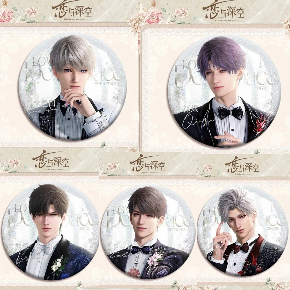 Love and Deepspace Character Enamel Pin Set