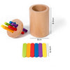 Wooden Color Sorting Toy for Toddlers – Montessori Fine Motor Skills Game