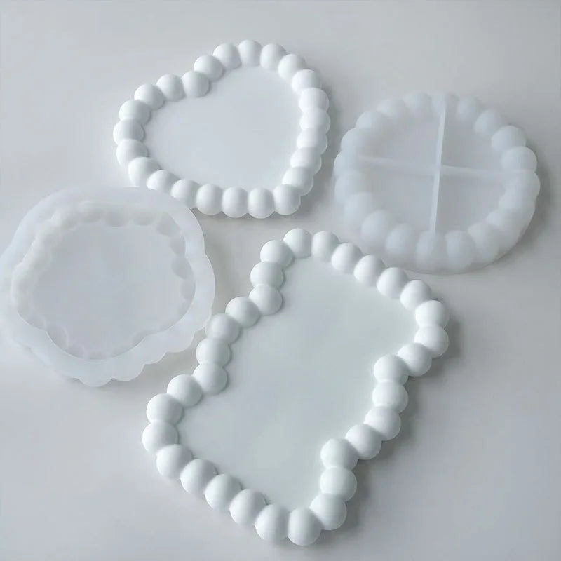 Bubble Resin Coaster Tray Molds for DIY Craft Projects
