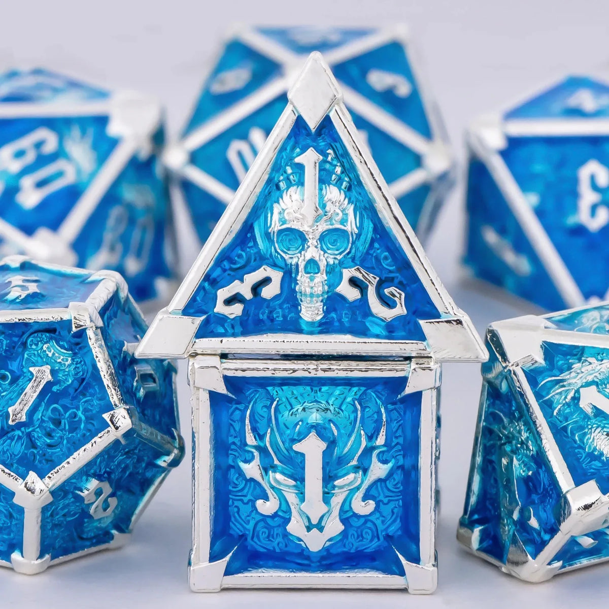 Precision Metal Polyhedral Dice Set for RPG & Tabletop Gaming