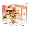 DIY Wooden Miniature Dollhouse Coffee Shop Kit