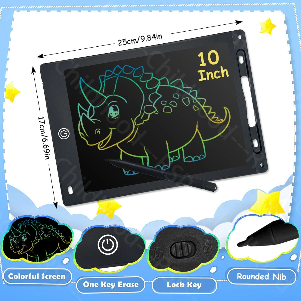 LCD Writing Tablet for Kids – Reusable Drawing Board with Stylus