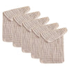 6-Layer Cotton Muslin Baby Burp Cloths (5-Pack)