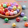 Iridescent Acrylic Round Beads for Jewelry Making (16mm, 20-Pack)