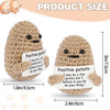 Handmade Crochet Pocket Hug Doll with Positive Vibe