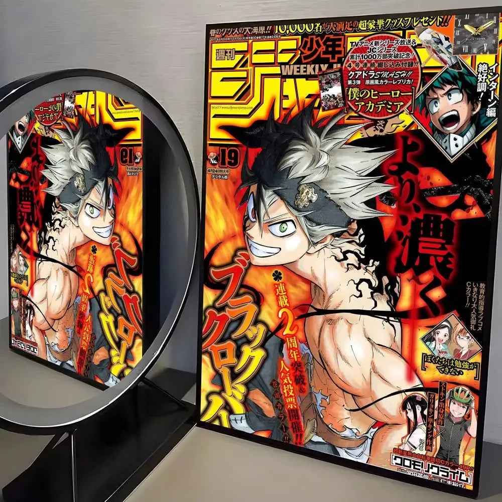 A jigsaw puzzle featuring characters from the Black Clover anime, including Asta and Yuno.