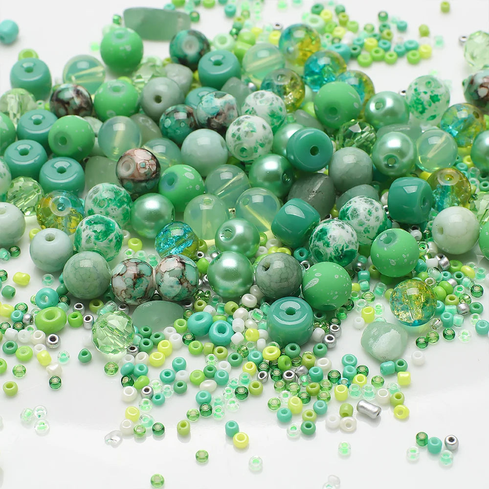 Mixed Color Czech Glass Seed Beads for Jewelry Making – Round Spacer Beads Assortment