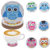 DIY Animal Diamond Painting Coaster Set with Wooden Base