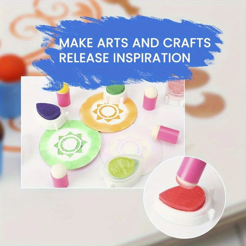 Finger Sponge Daubers for Art & Craft Projects (10-Pack)