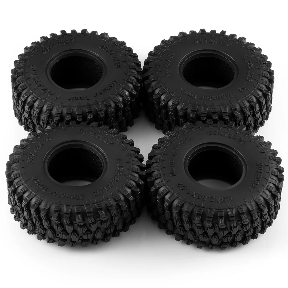 1.3" Mud Terrain Tires for RC Crawler (4-Pack)