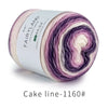 Spool of Fairyyland gradient rainbow cotton-wool yarn for knitting and crochet