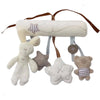 Hanging Plush Rabbit Rattle Toy for Strollers and Cribs