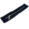 27cm Leather Zipper with Solid Hardware for Bags & Crafts