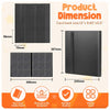 Black card book binder with anti-drop rubber band and waterproof features