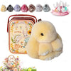 Plush Bunny Keychain Charm