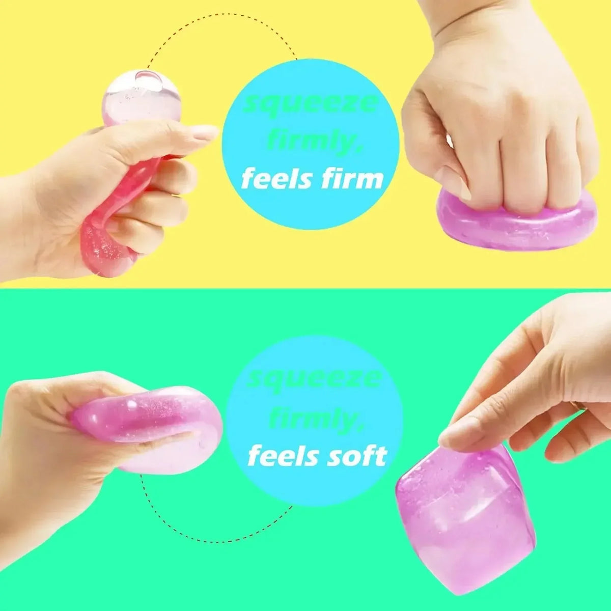 Squishy Stress Cubes – 4-Pack Sensory Fidget Toys