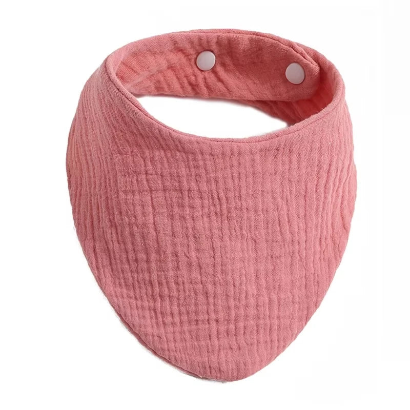 Soft Cotton Muslin Baby Bibs with Absorbent Gauze
