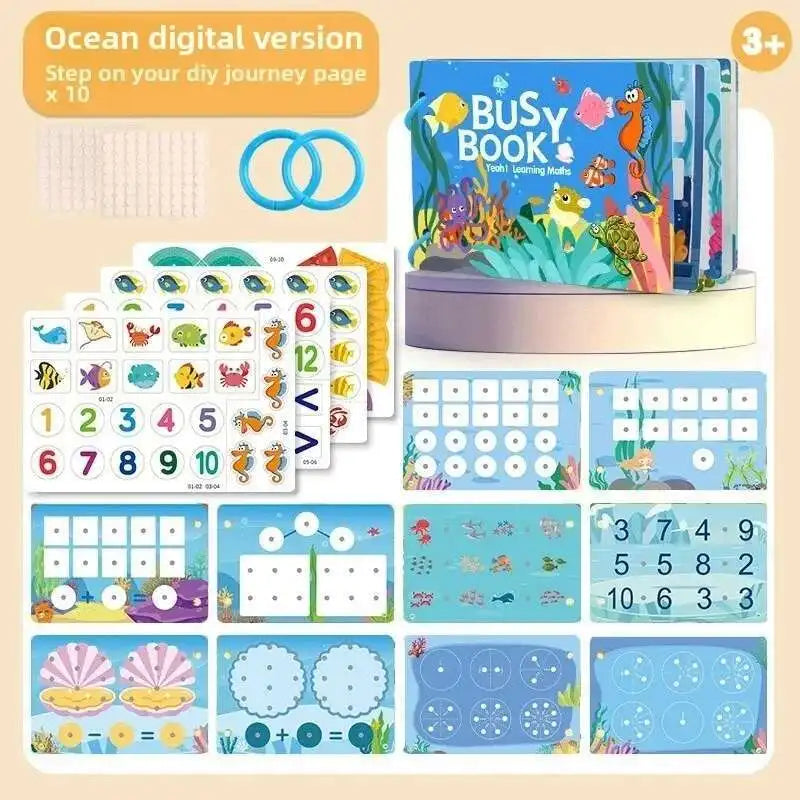 Montessori Quiet Busy Book for Early Learning