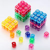 Multicolor Transparent Acrylic Dice Set – 100 Pieces