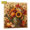 Autumn Pumpkin 5D Pearl Painting Kit with Frame