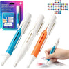 A set of automatic diamond painting bead dispensers and precision press tools in blue, white, and orange colors.