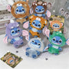 A collection of Stitch Animal Series plush blind box collectibles featuring various characters in orange, blue, and green.