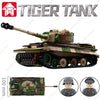 A detailed model of a Tiger tank military vehicle kit built from building blocks.