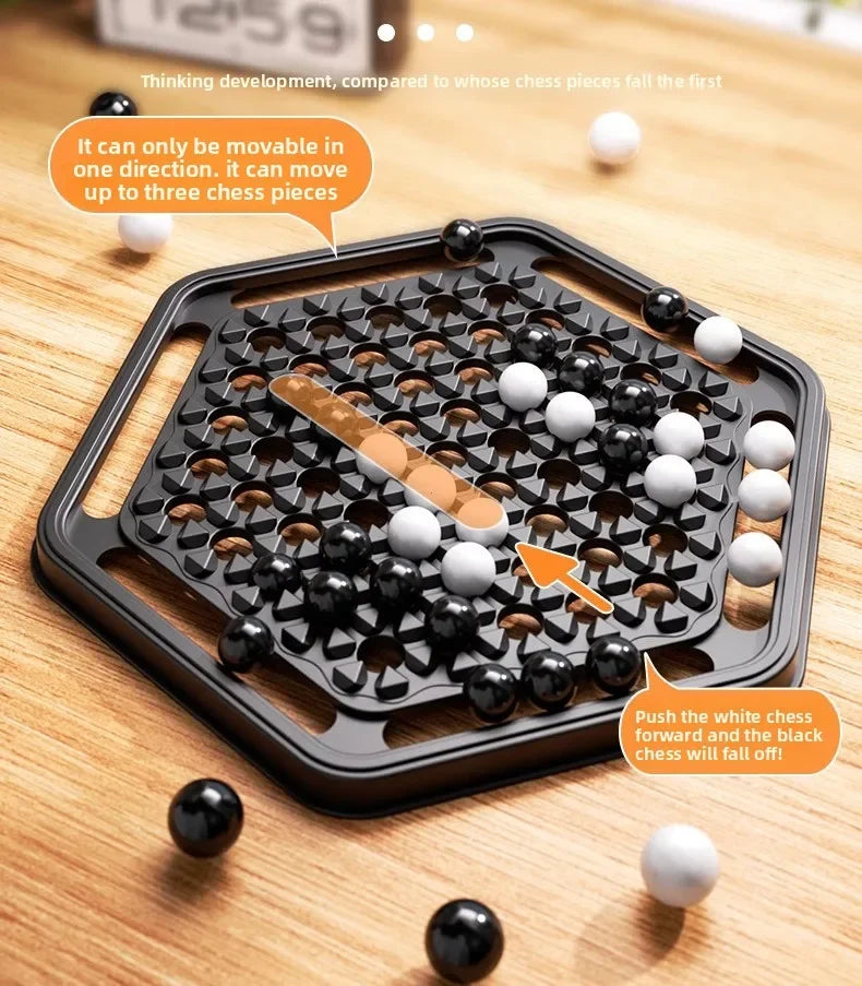 Push Chess Strategy Board Game for Family Fun