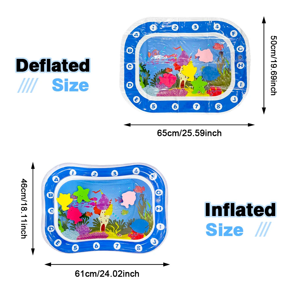 Inflatable Underwater World Water Play Mat for Babies