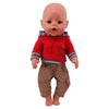 Bear Print Casual Outfit for 43 cm Baby Dolls