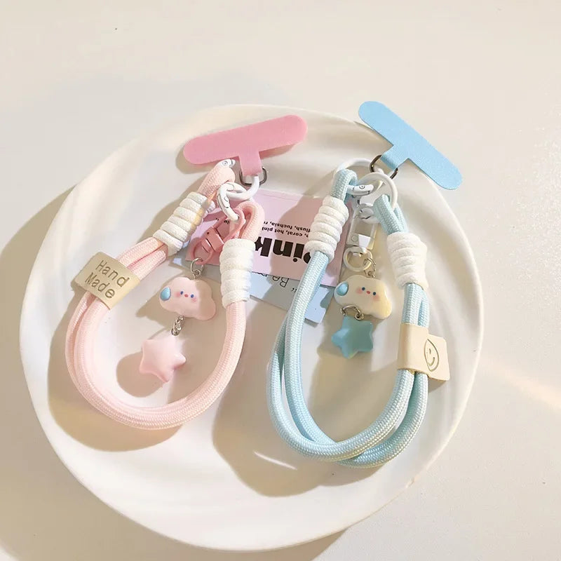 Colorful Cloud and Star Phone Wrist Strap