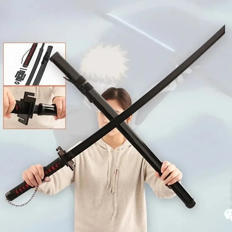Kurosaki Ichigo Tensa Zangetsu Wooden Katana Prop Replica
