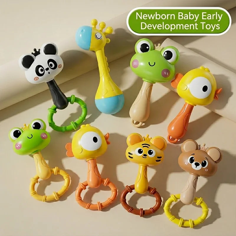 Animal Rattle Teether Toy for Babies – Sensory Development Gift