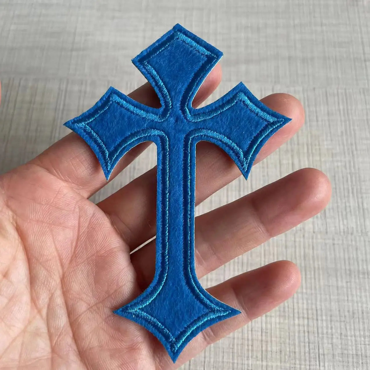 Colorful Embroidered Cross Patches for Clothing