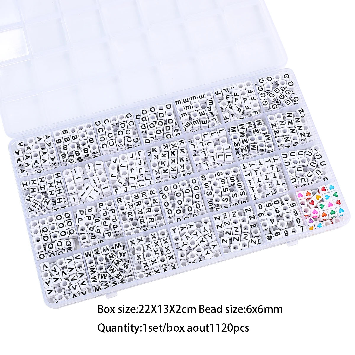 Acrylic Letter Bead Variety Pack for Jewelry Making