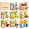 Montessori 3D Wooden Animal & Traffic Puzzle for Kids