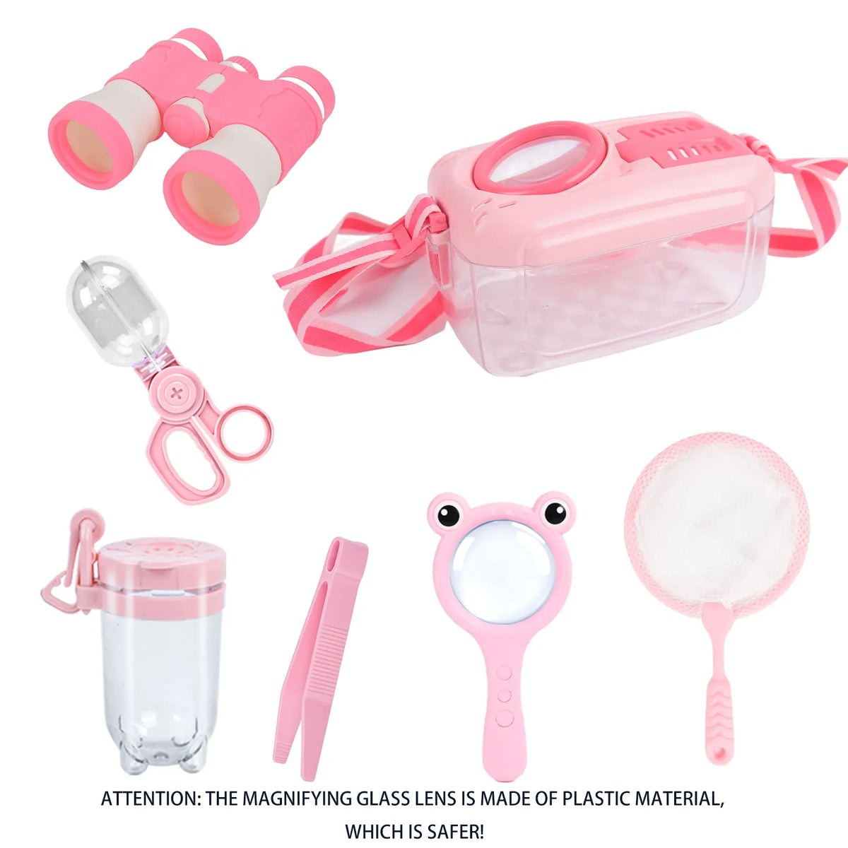 Kids Outdoor Insect Explorer Kit with Observation Jar & Net