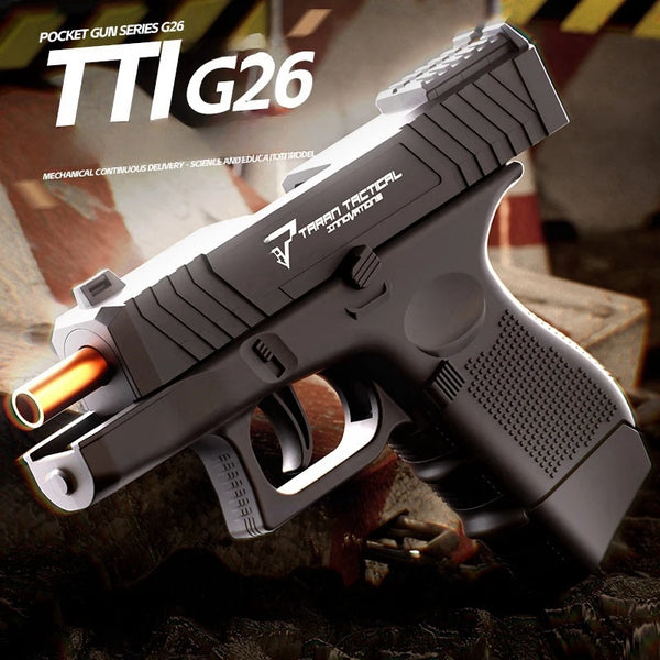 Compact Blowback Toy Pistol with Shell Ejection