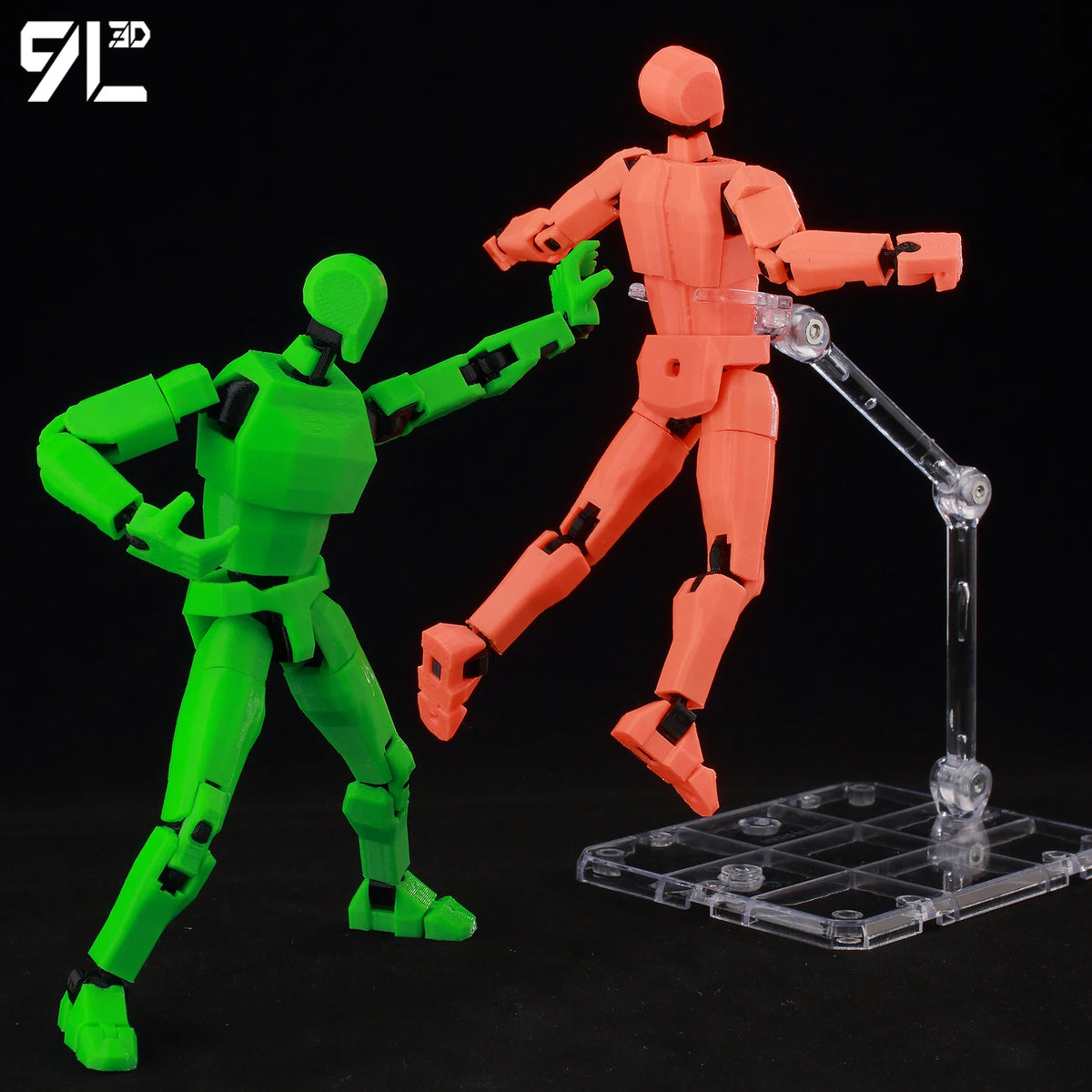 Anime-Style Articulated Dummy Figure with Display Stand