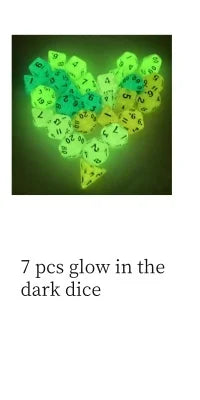 Glow-in-the-Dark Dice Set of 10