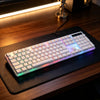 RGB Backlit Wired Keyboard with Mechanical Feel