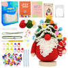 A complete beginner crochet animal kit featuring yarn, tools, and video tutorials for making a crocheted character.