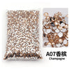 Bag of gold champagne flat-back resin rhinestones for DIY craft and nail art