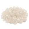A pile of 50 imitation jade acrylic cloud beads used for jewelry making and DIY crafts.