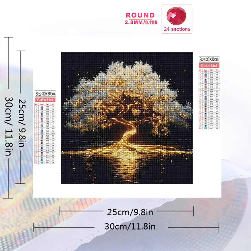 Tree of Life Diamond Painting Kit – DIY Mosaic Art for Home Decor